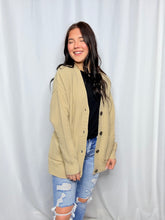 Heavy Knit Taupe Cardigan