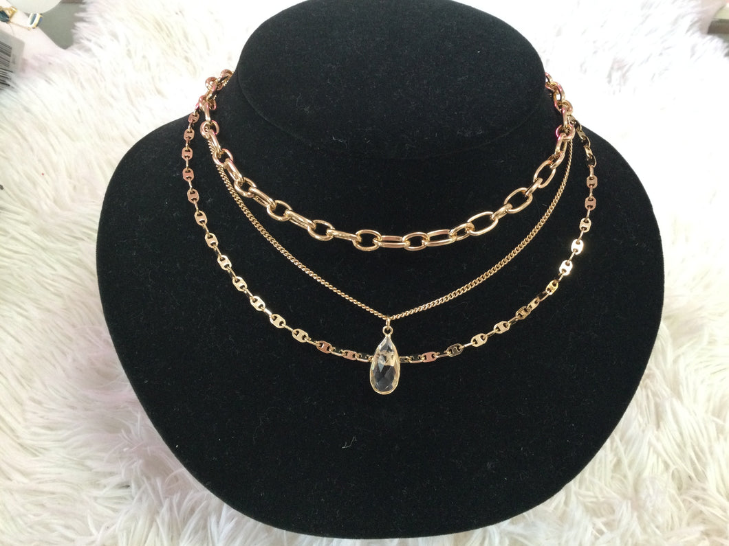 3 Gold Necklace Set