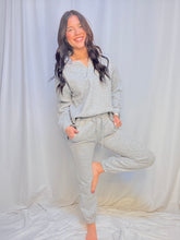 Grey Quilt Sweater Set