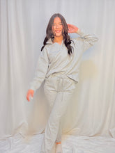 Grey Quilt Sweater Set