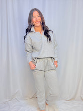 Grey Quilt Sweater Set