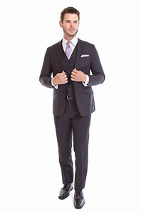 Men's Charcoal Suit Pants