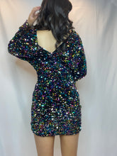 Multi Color Sequin LS Dress
