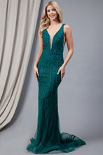 Diamonds and Lace Dress W Deep V