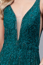 Diamonds and Lace Dress W Deep V