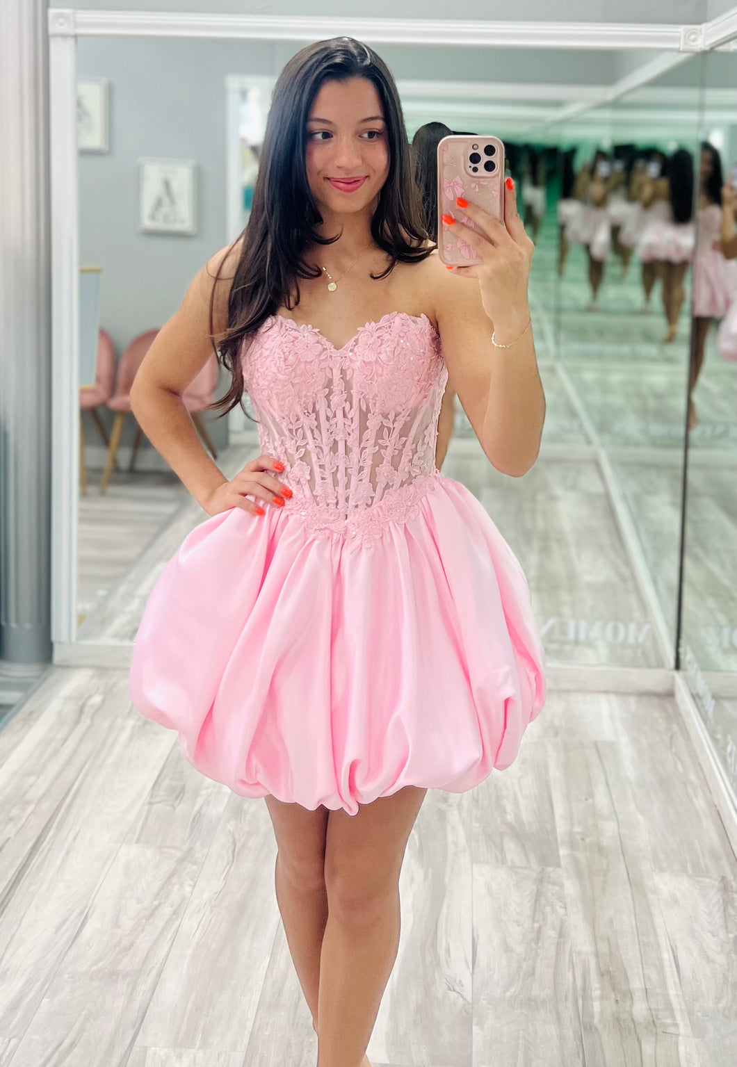 Floral Corset Bubble Dress