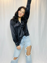 Back in Black Silk Top