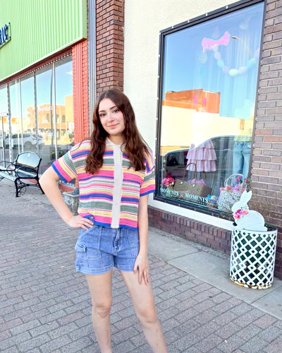 Colorful Crochet Top