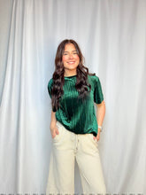 Pleated Green Top