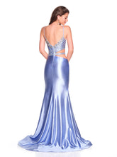 Greek Goddess Blue Prom Dress