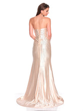 Vanilla Rhinestone Prom Dress