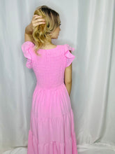 Bubble Gum Flutter Sleeve Maxi