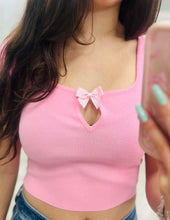 Baby Pink Gingham Bow Tee