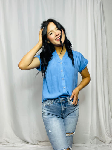 Sea Blue Blouse
