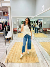 Off White Ruffle Sleeve Tank