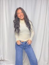 Ruffle Hem Long Sleeve