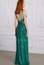 Green Prom Dress w/ Cutout Details