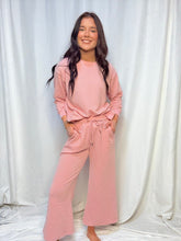Textured Blush Pant Set