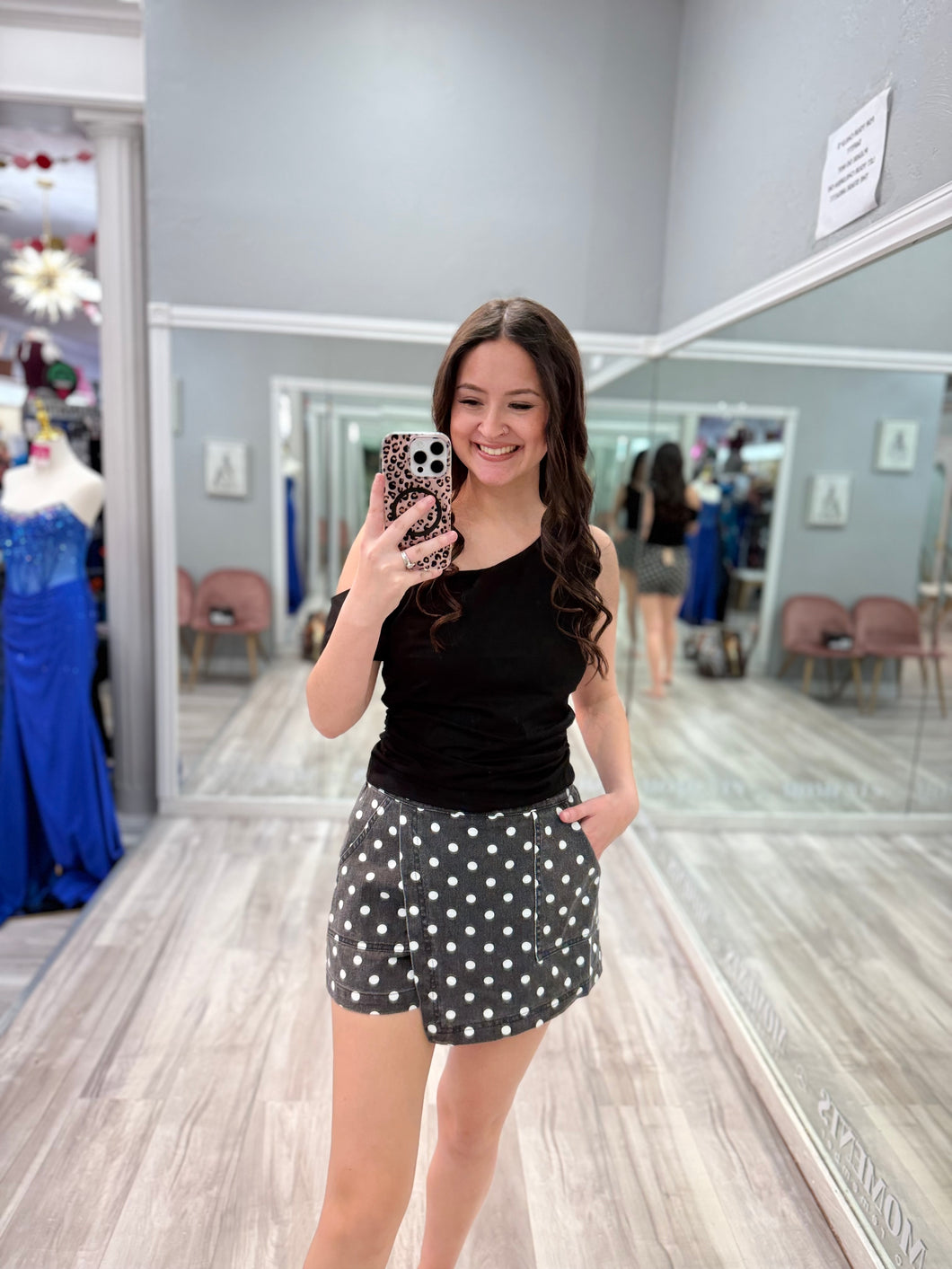 Polka Dot Skort