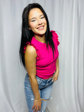 Ruffle Sweater Knit Tank