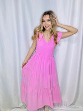 Bubble Gum Flutter Sleeve Maxi