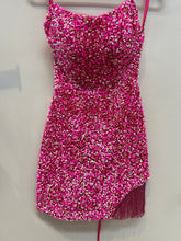 Velvet Sequin Dress W Fringe