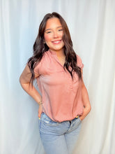 Rachel Button Down Tee