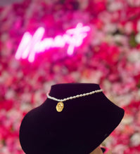 Pearl Necklace W/ Gold Pendant