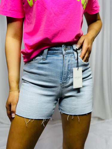 Judy Blue High Waist Light Wash Shorts