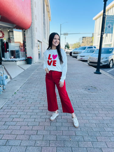 Love Quilted Sweater