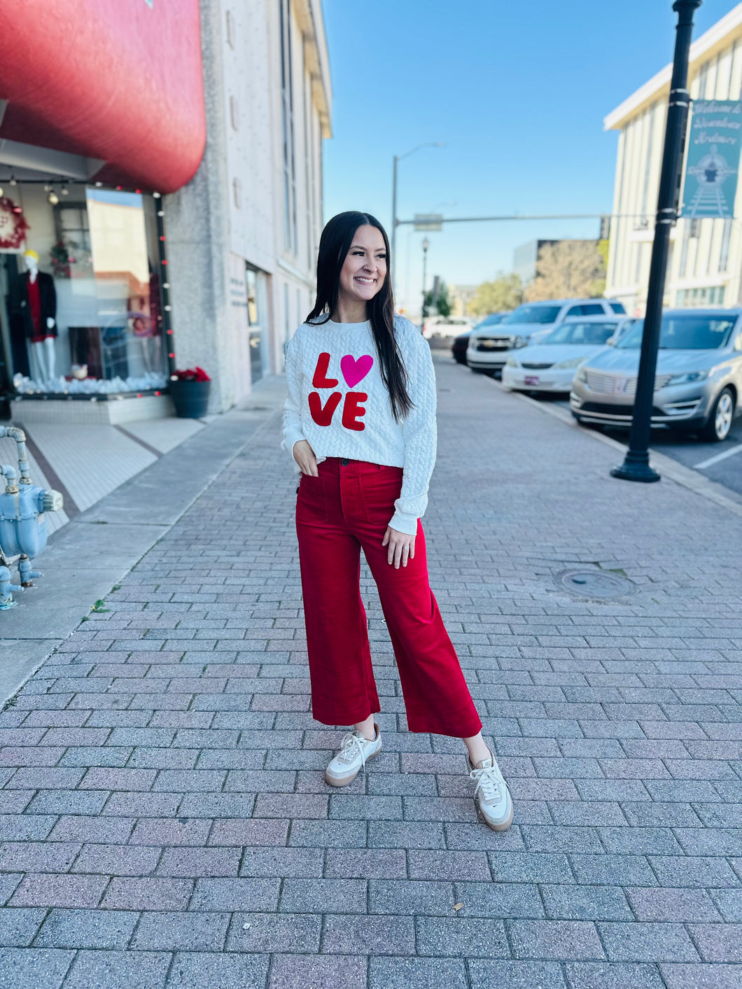 Love Quilted Sweater