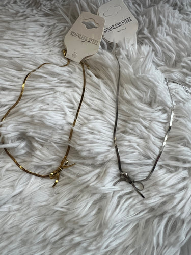 Bow Necklaces