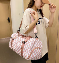 Checkered Duffle Bag