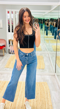 Black Crop Tank W White Stitch