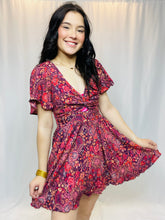 Berry Floral Dress