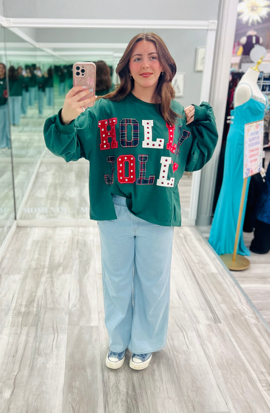 Holly Jolly Patch Sweater