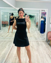 Black Elegant Satin Dress