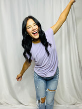 Lavender Cap Sleeve Tee