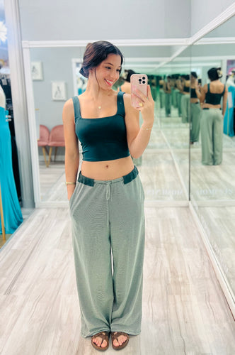 Striped Wide Leg Pants