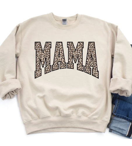 cheetah mama sweater