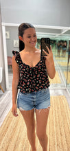 Flowy Floral Cropped Tank