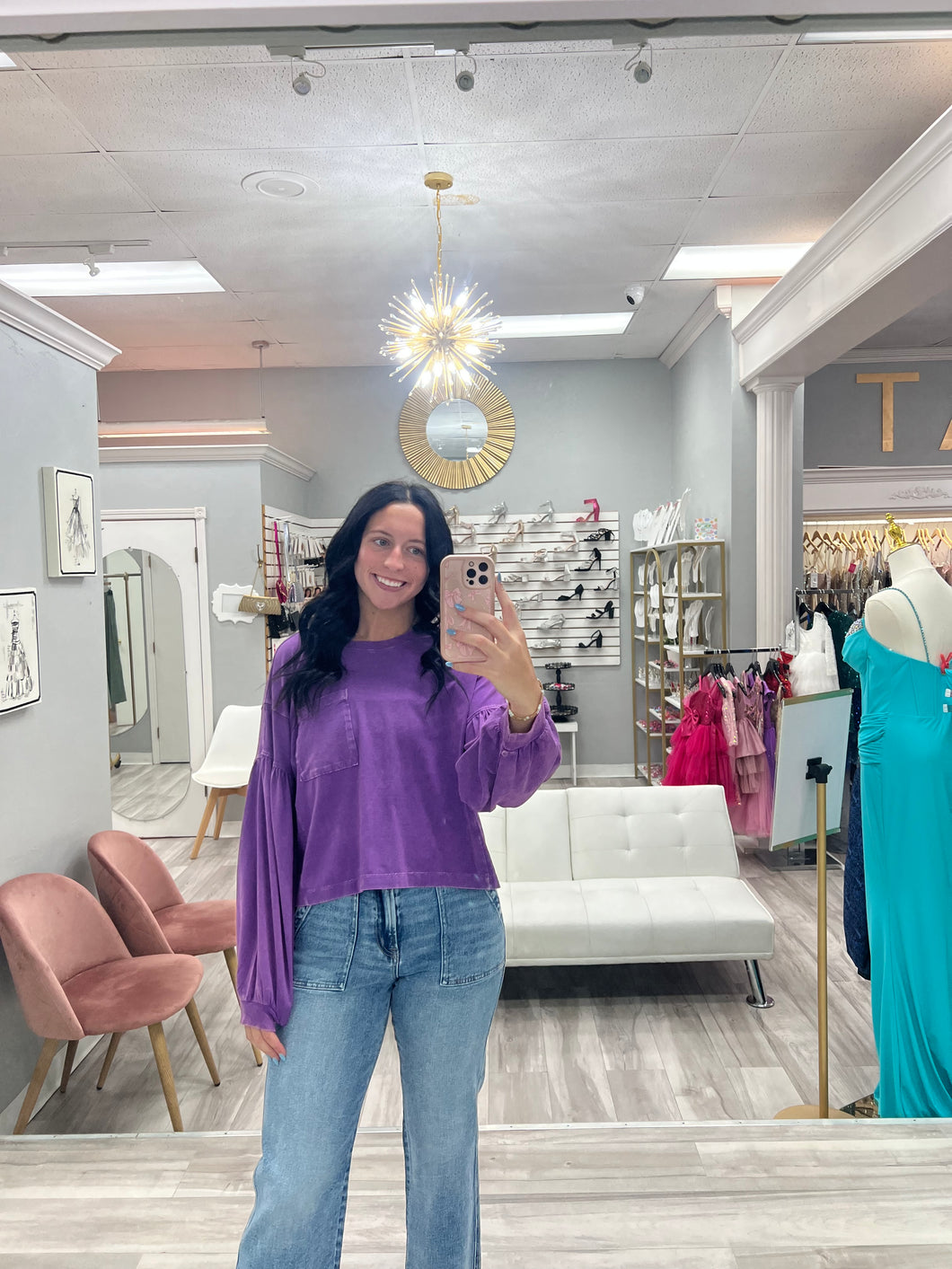 Plum Structured Top