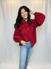Fall Blooms Corduroy BD Shacket