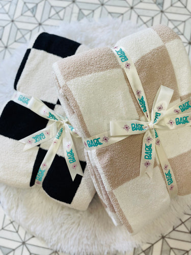 Luxe Checkered Blankets