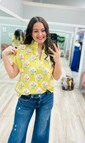 Springtime Cream Blouse