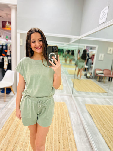 Batwing Tee and Shorts Set