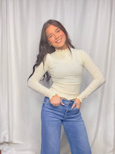 Ruffle Hem Long Sleeve