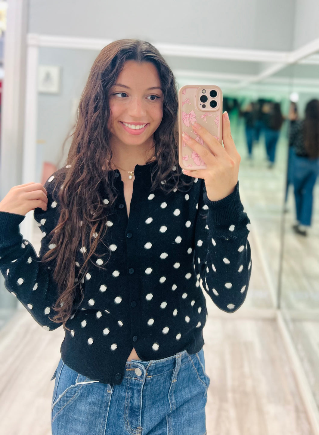 Polka Dot Cardi
