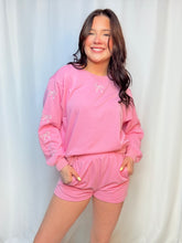 Pink Bow Shorts Set