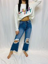 90's Vintage Crop Flare Jean